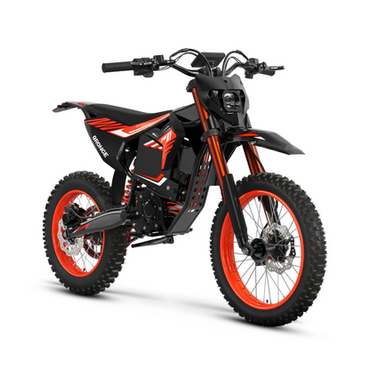 X1 Spark Electric Dirt Bike for Adults 50 mph 4500W Peak E-Bike up to 60 Mile Range, 60V 28.8AH Battery Fat Tire Full Suspension Ebikes with 17"/14" Wheel, off Road Mountain E Bike, UL2849 by SGS