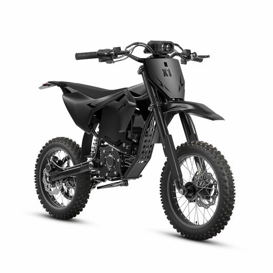 Electric Dirt Bike for Adults 50 mph Max Speed 4500W Mid-Drive Motor X1 Spark E-Bike up to 60Miles Range Fat Tire E Bike with 14"/12" Wheel 60V 28.8AH Battery off Road Mountain E Bike, UL2849 by SGS