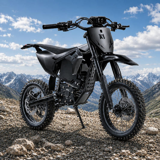 X1 Spark Electric Dirt Bike 4500W Peak Motor up to 60 Miles Range, 50 mph E Dirt Bike, 60V 28.8AH Battery E-Bike 14"/12" Fat Tire E Bikes for Adults Electric, off Road Mountain E Bike, UL2849 by SGS