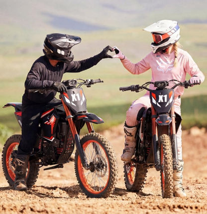 Qronge Electric Dirt Bike for Adults 50 mph 4500W Peak Motor X1 Spark E-Bike up to 60Miles Range 14"/12" Fat Tire off Road Ebike with 60V 28.8AH Battery Full Suspension Mountain E Bike, UL2849 by SGS