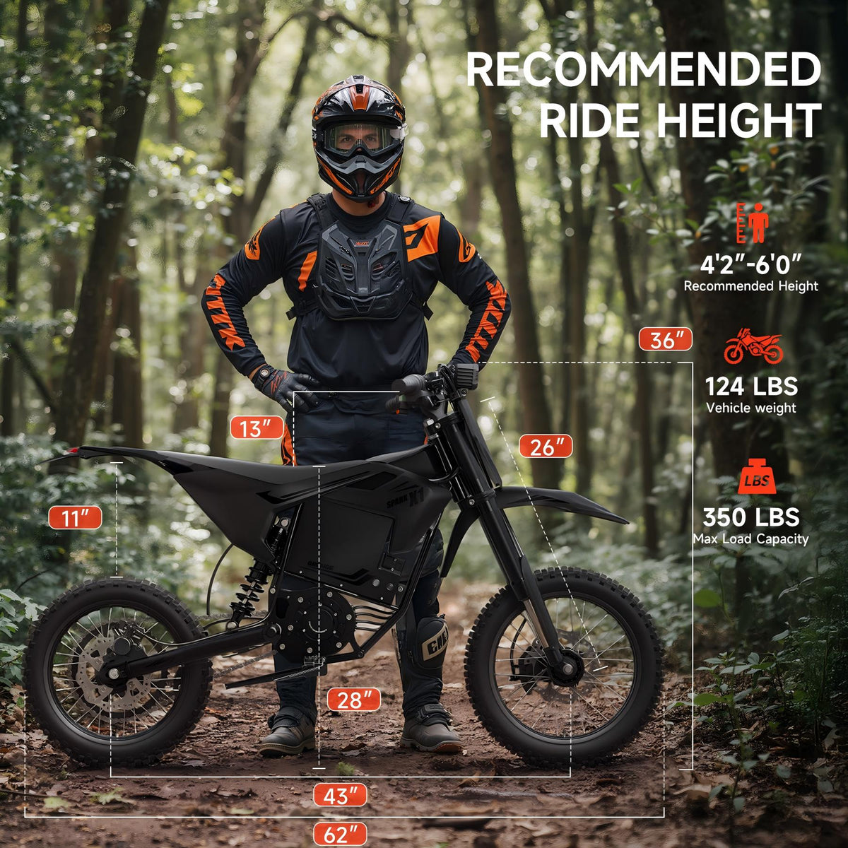 Qronge Electric Dirt Bike for Adults 50 mph 4500W Peak Motor X1 Spark E-Bike up to 60Miles Range 14"/12" Fat Tire off Road Ebike with 60V 28.8AH Battery Full Suspension Mountain E Bike, UL2849 by SGS