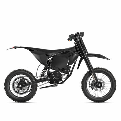 Qronge Electric Dirt Bike for Adults 50 mph 4500W Peak Motor X1 Spark E-Bike up to 60Miles Range 14"/12" Fat Tire off Road Ebike with 60V 28.8AH Battery Full Suspension Mountain E Bike, UL2849 by SGS